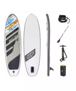 Set tavola da sup gonfiabile bestway 'hydro force white cap', 305x84x12 cm 65342